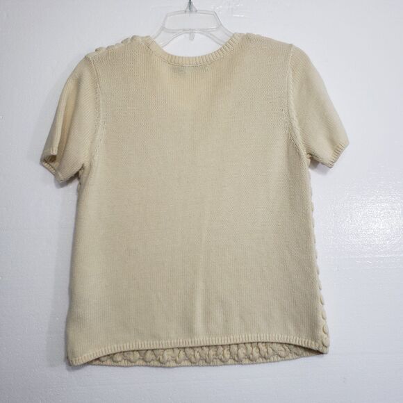 Troubadour Womans Short Sleeve Sweater Top, Size Medium - Picture 8 of 8